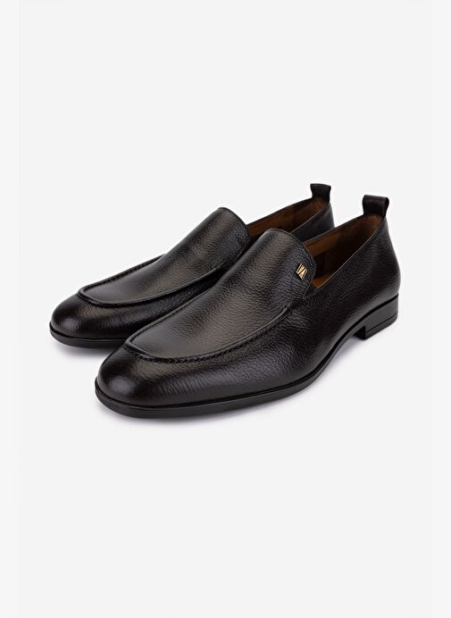 Valmenti Erkek Hakiki Deri Kahverengi Klasik Ayakkabı - Görsel 6