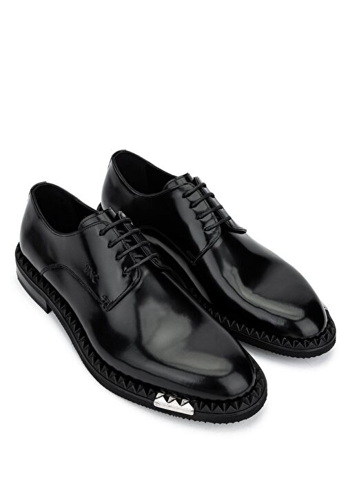 Tamer Tanca Erkek Hakiki Deri Siyah Açma Klasik Ayakkabı - Görsel 3