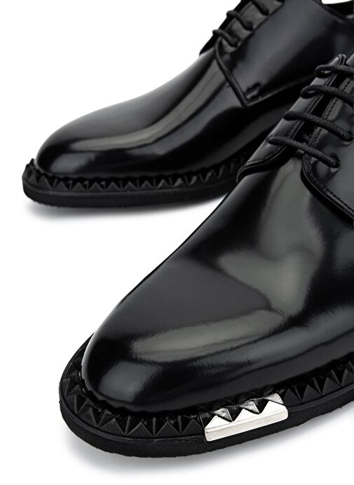 Tamer Tanca Erkek Hakiki Deri Siyah Açma Klasik Ayakkabı - Görsel 5