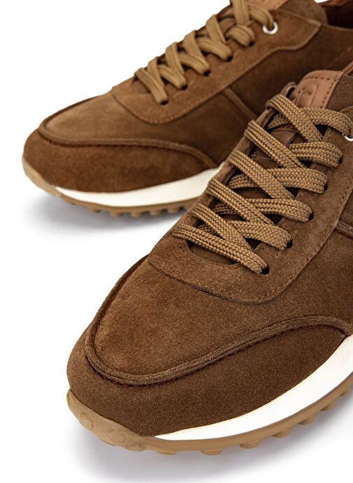 Tamer Tanca Erkek Hakiki Deri Kahverengi Sneakers & Spor Ayakkabı - Görsel 5