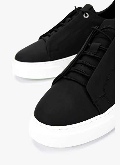 Valmenti Erkek Hakiki Deri Siyah Sneakers & Spor Ayakkabı - Görsel 4