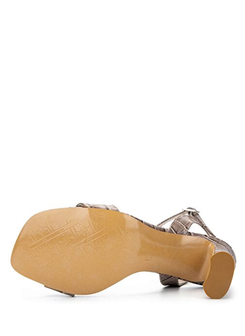 Tamer Tanca Kadın Hakiki Deri Vizon Topuklu Ayakkabı - Görsel 4