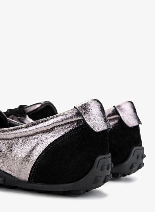 Valmenti Kadın Hakiki Deri Siyah Süet Sneakers & Spor Ayakkabı - Görsel 6