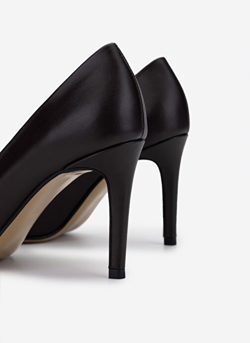 Valmenti Kadın Hakiki Deri Kahverengi Topuklu Ayakkabı - Görsel 5