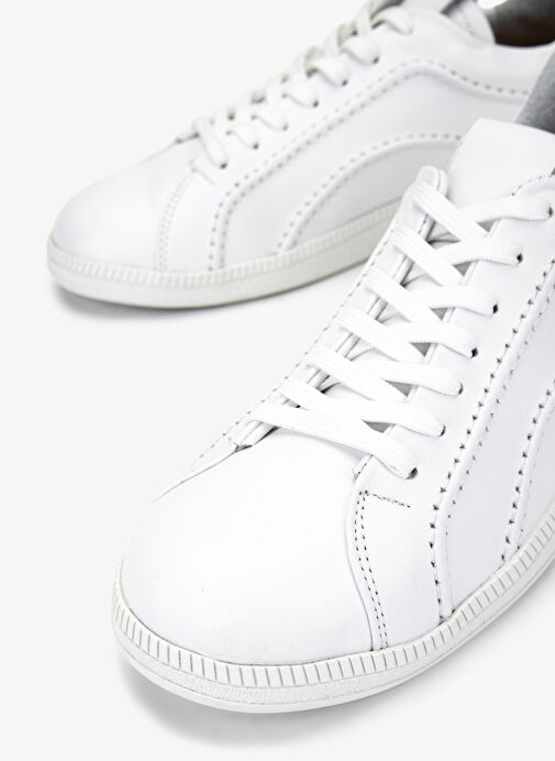 Valmenti Kadın Hakiki Deri Beyaz Sneakers & Spor Ayakkabı - Görsel 4