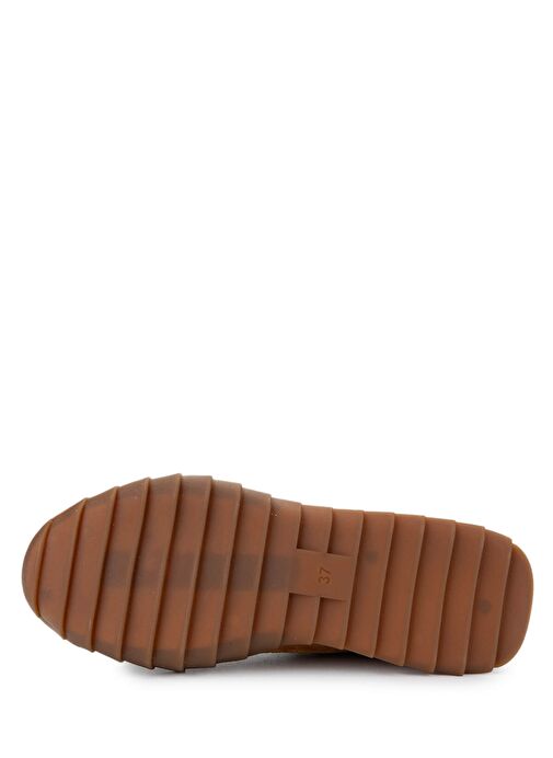 Tamer Tanca Kadın Hakiki Deri Taba Süet Sneakers & Spor Ayakkabı - Görsel 5