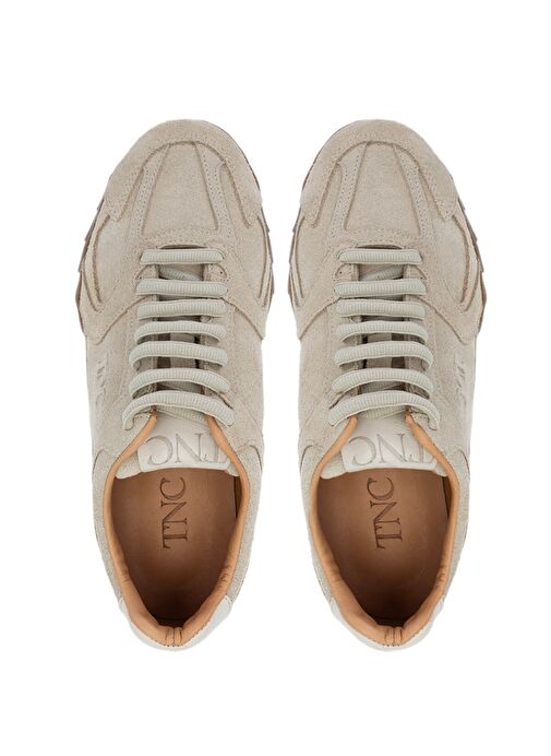 Tamer Tanca Kadın Hakiki Deri Bej Süet Sneakers & Spor Ayakkabı - Görsel 6
