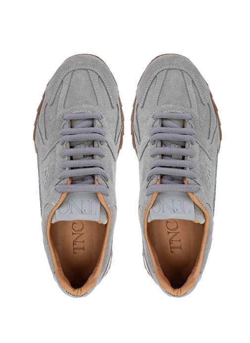 Tamer Tanca Kadın Hakiki Deri Gri Sneakers & Spor Ayakkabı - Görsel 6