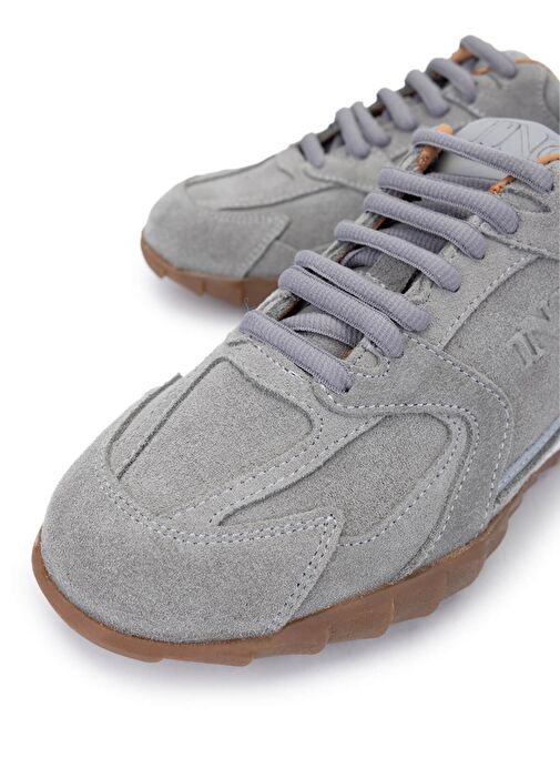 Tamer Tanca Kadın Hakiki Deri Gri Sneakers & Spor Ayakkabı - Görsel 4