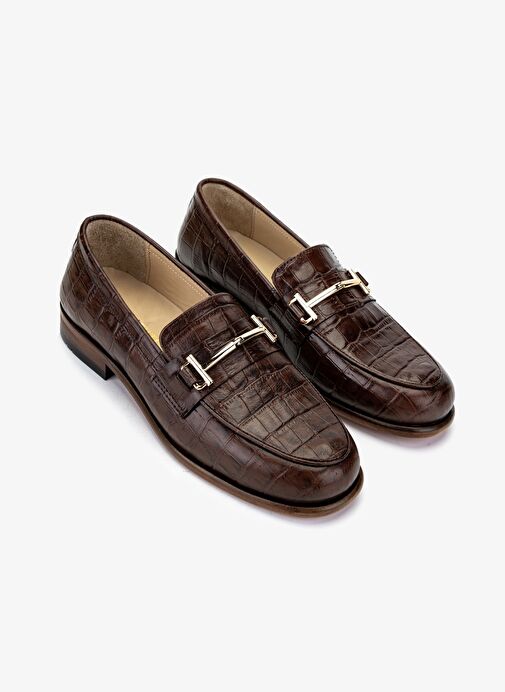 Valmenti Kadın Hakiki Deri Taba Loafer Ayakkabı - Görsel 3