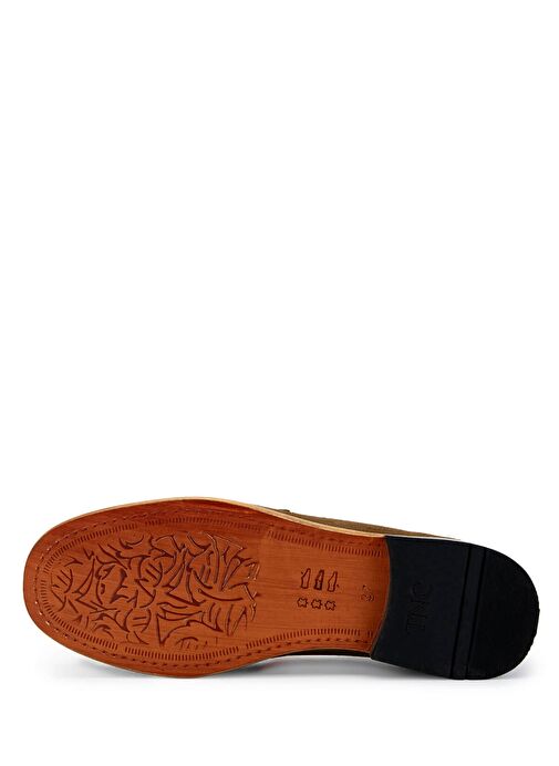 Tamer Tanca Kadın Hakiki Deri Kahverengi Loafer Ayakkabı - Görsel 4