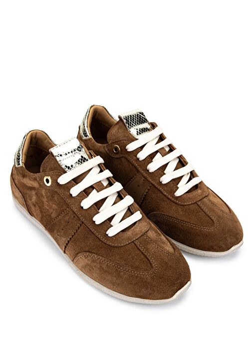Tamer Tanca Kadın Hakiki Deri Tütün Süet Sneakers & Spor Ayakkabı - Görsel 3