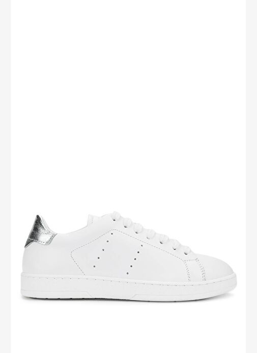 Tamer Tanca Kadın Hakiki Deri Beyaz/Gümüş Sneakers & Spor Ayakkabı - Görsel 2