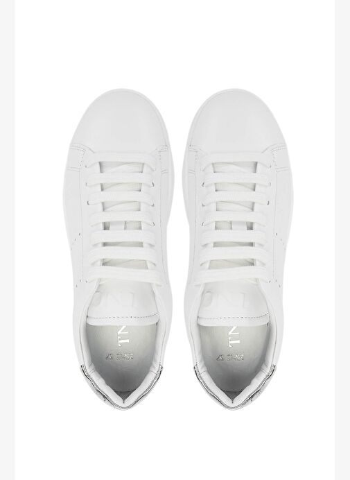 Tamer Tanca Kadın Hakiki Deri Beyaz/Gümüş Sneakers & Spor Ayakkabı - Görsel 6