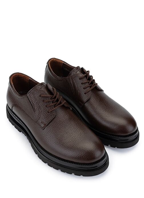 Tamer Tanca Erkek Hakiki Deri Kahverengi Casual Ayakkabı - Görsel 3