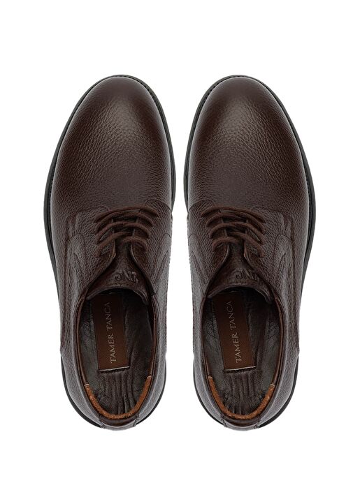 Tamer Tanca Erkek Hakiki Deri Kahverengi Casual Ayakkabı - Görsel 6