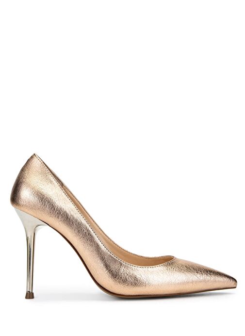 Tamer Tanca Kadın Suni Deri Sarı Topuklu Ayakkabı - Görsel 2