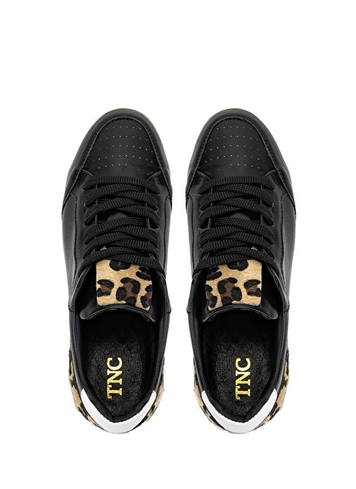 Tamer Tanca Kadın Suni Deri Siyah Sneakers & Spor Ayakkabı - Görsel 6