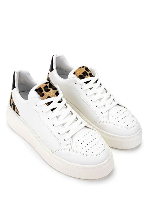 Tamer Tanca Kadın Suni Deri Beyaz Sneakers & Spor Ayakkabı - Görsel 3