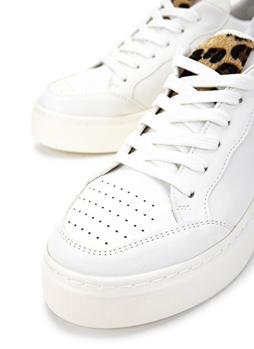 Tamer Tanca Kadın Suni Deri Beyaz Sneakers & Spor Ayakkabı - Görsel 5