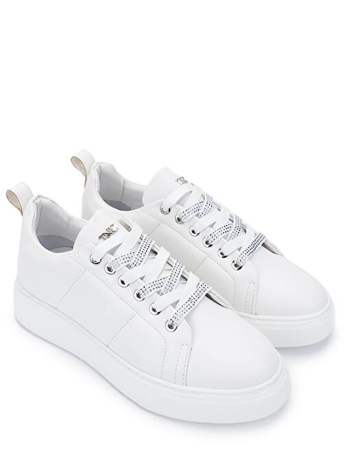 Tamer Tanca Kadın Suni Deri Beyaz Sneakers & Spor Ayakkabı - Görsel 3