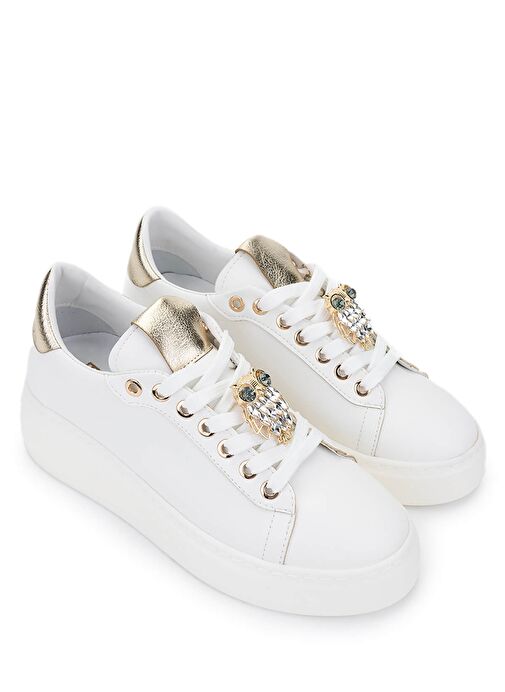 Tamer Tanca Kadın Suni Deri Beyaz Sneakers & Spor Ayakkabı - Görsel 3