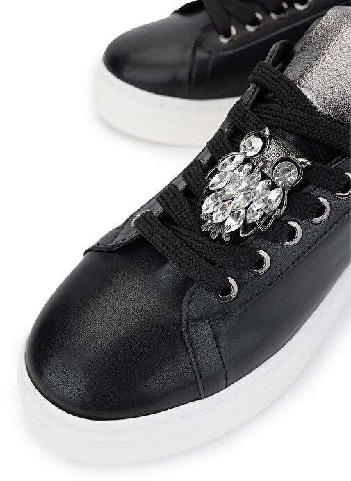 Tamer Tanca Kadın Suni Deri Siyah Sneakers & Spor Ayakkabı - Görsel 4