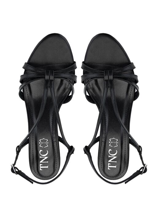 Tamer Tanca Kadın Suni Deri Siyah Topuklu Ayakkabı - Görsel 7