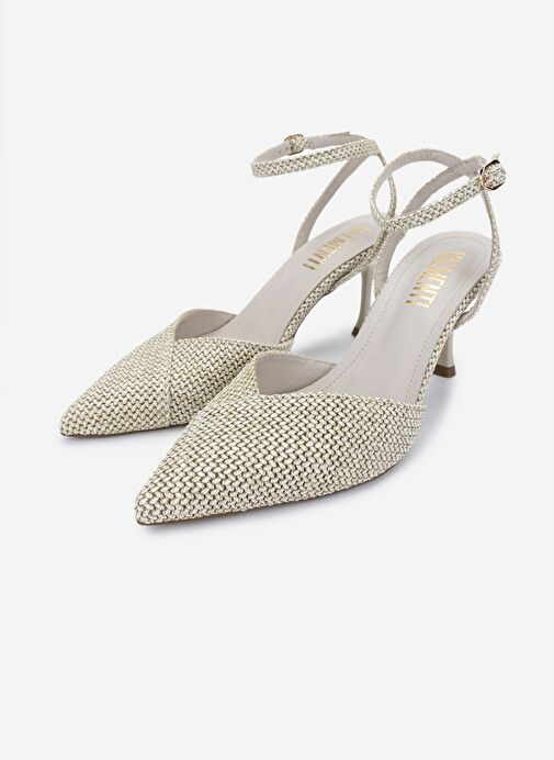 Valmenti Kadın Suni Deri Bej Topuklu Ayakkabı - Görsel 7