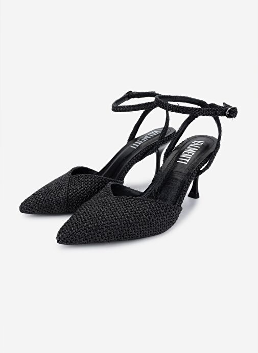 Valmenti Kadın Suni Deri Siyah Topuklu Ayakkabı - Görsel 7