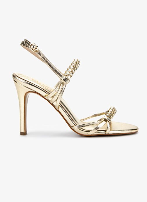 Valmenti Kadın Suni Deri Dore Abiye Ayakkabı - Görsel 2