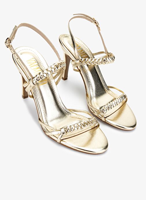 Valmenti Kadın Suni Deri Dore Abiye Ayakkabı - Görsel 3