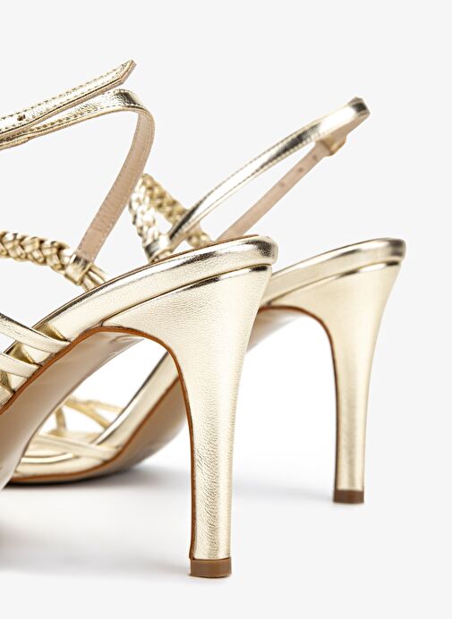 Valmenti Kadın Suni Deri Dore Abiye Ayakkabı - Görsel 6