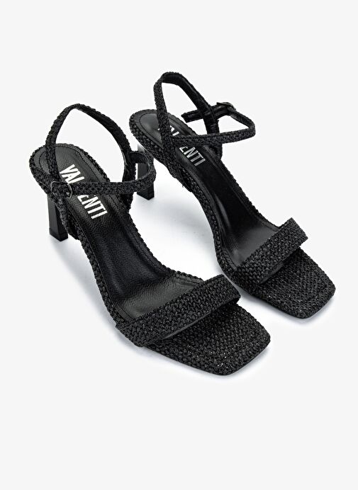 Valmenti Kadın Suni Deri Siyah Topuklu Ayakkabı - Görsel 3
