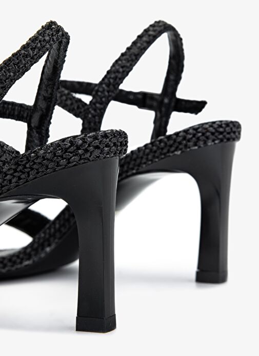 Valmenti Kadın Suni Deri Siyah Topuklu Ayakkabı - Görsel 5