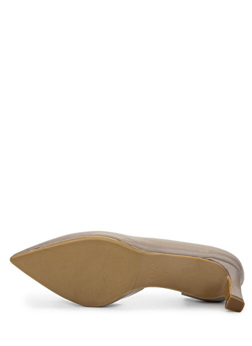 Tamer Tanca Kadın Hakiki Deri Vizon Topuklu Ayakkabı - Görsel 4