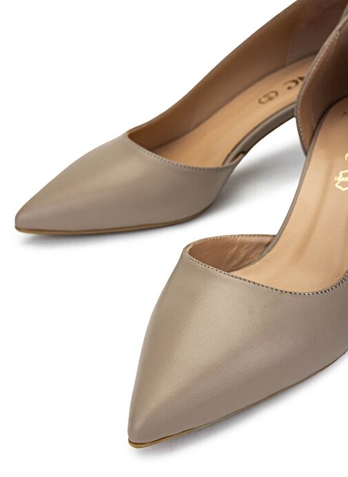 Tamer Tanca Kadın Hakiki Deri Vizon Topuklu Ayakkabı - Görsel 5