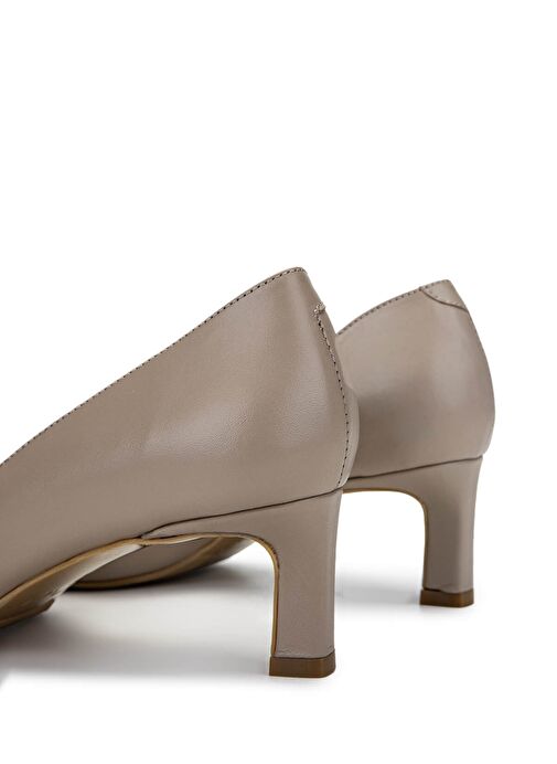 Tamer Tanca Kadın Hakiki Deri Vizon Topuklu Ayakkabı - Görsel 6