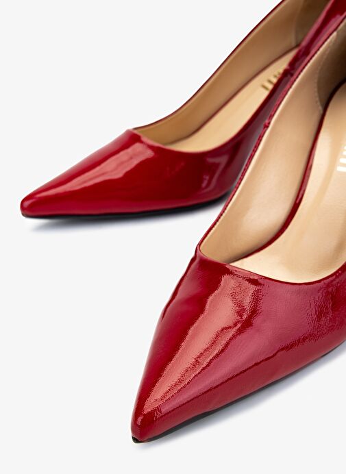 Valmenti Kadın Hakiki Deri Kırmızı Topuklu Ayakkabı - Görsel 4