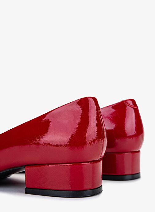 Valmenti Kadın Hakiki Deri Kırmızı Topuklu Ayakkabı - Görsel 5