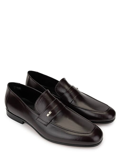 ROSSI Erkek Hakiki Deri Bordo Klasik Ayakkabı - Görsel 3