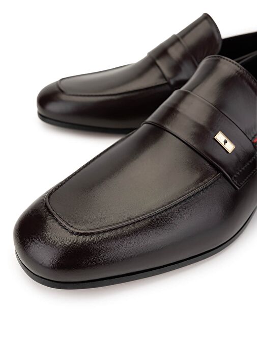 ROSSI Erkek Hakiki Deri Bordo Klasik Ayakkabı - Görsel 4