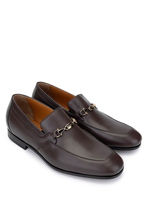 ROSSI Erkek Hakiki Deri Kahverengi Klasik Ayakkabı - Görsel 3