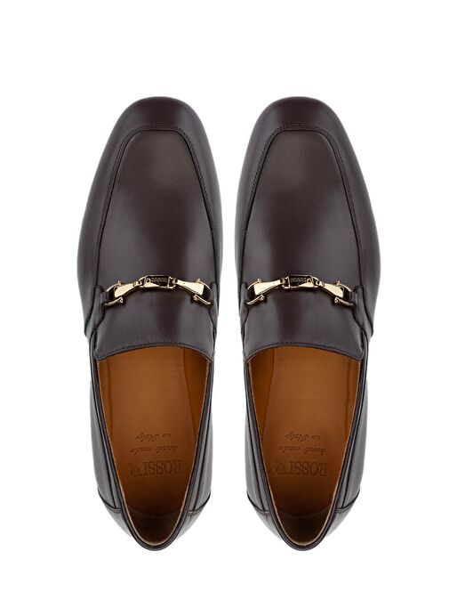 ROSSI Erkek Hakiki Deri Kahverengi Klasik Ayakkabı - Görsel 6