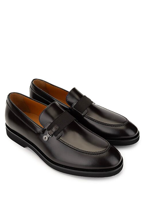 ROSSI Erkek Hakiki Deri Kahverengi Klasik Ayakkabı - Görsel 3