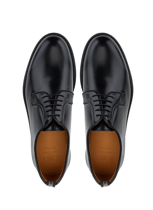 ROSSI Erkek Hakiki Deri Siyah Klasik Ayakkabı - Görsel 6