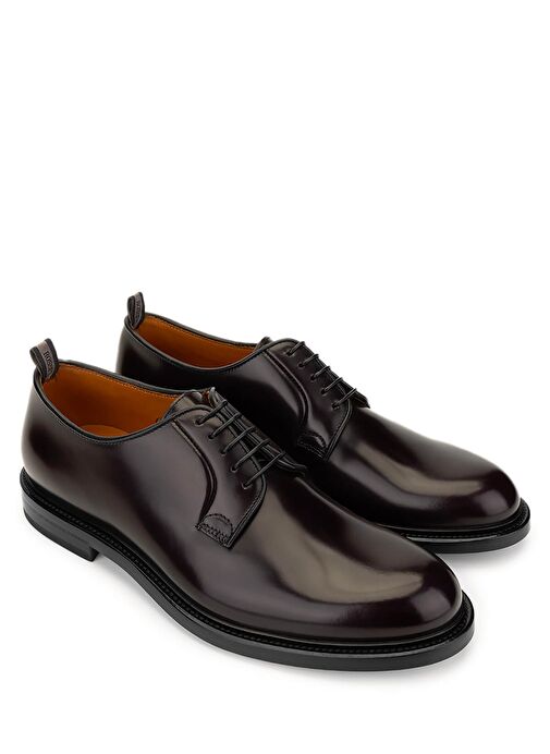 ROSSI Erkek Hakiki Deri Bordo Klasik Ayakkabı - Görsel 3