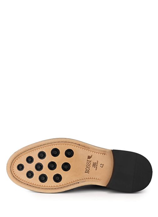 ROSSI Erkek Hakiki Deri Bordo Klasik Ayakkabı - Görsel 5