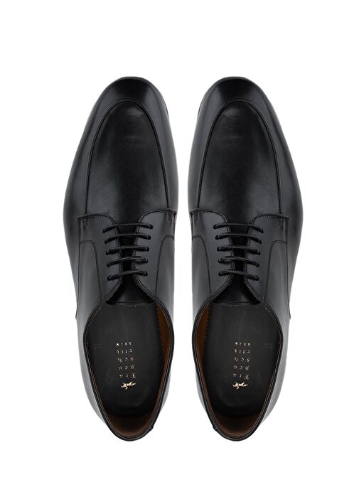 Franceschetti Erkek Hakiki Deri Siyah Klasik Ayakkabı - Görsel 6