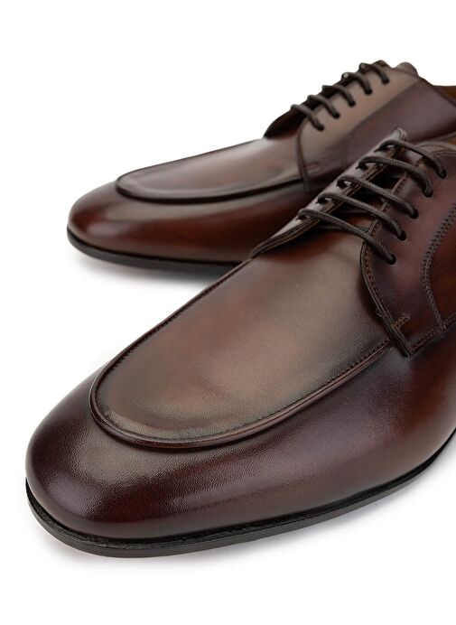 Franceschetti Erkek Hakiki Deri Kahverengi Klasik Ayakkabı - Görsel 4